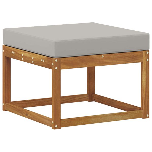 vidaXL Utomhussoffset med kudde 6 pcs Naturlig och Ljus Gr&aring;