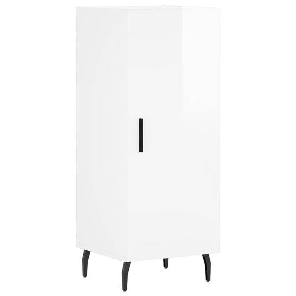 vidaXL Sk&aring;p vit h&ouml;gglans 34,5x34x90 cm konstruerat tr&auml;