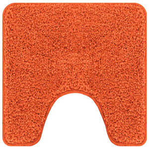 vidaXL Halkfri badmatta med toalettutsk&auml;rning Orange 50 x 50 cm PP