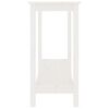 vidaXL Konsolbord vit 110x40x80 cm massiv furu