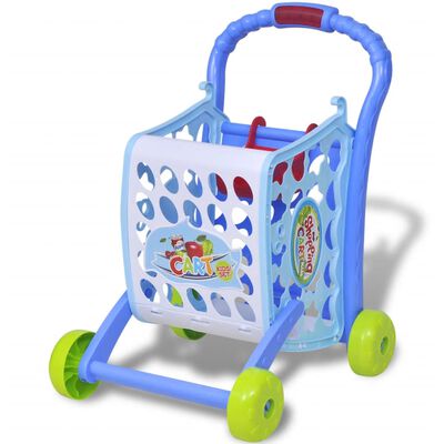 Kundvagn barnleksak 3-i-1 Blå