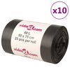 vidaXL Avfallsp&aring;sar 250 st svart 60 L