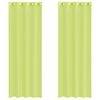 vidaXL Voile gardiner med genomf&ouml;ringar 2 st &auml;ppelgr&ouml;n 140x260 cm
