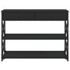 vidaXL Avlastningsbord svart 100x28x75 cm konstruerat tr&auml;