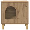 vidaXL Katt hus Artisan Ek 51 x 30 x 52 cm Konstruerat tr&auml;