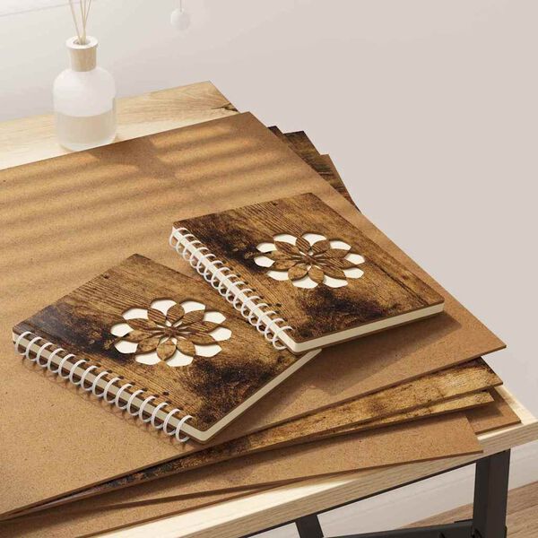 vidaXL Dekorpaneler 50 pcs R&ouml;kt ek 40 x 60 x 0.27 cm Konstruerat tr&auml;