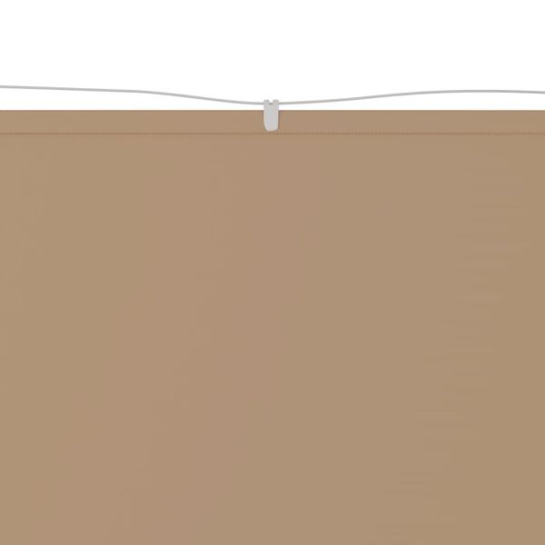 vidaXL Markis vertikal taupe 100x1200 cm oxfordtyg