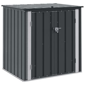 vidaXL Tr&auml;dg&aring;rdsf&ouml;rvaringsl&aring;da Svart 101,5 x 82 x 100 cm St&aring;l