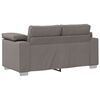 vidaXL Soffa 3 pcs Taupe 219 x 80 x 82 cm Linnenblandad tyg