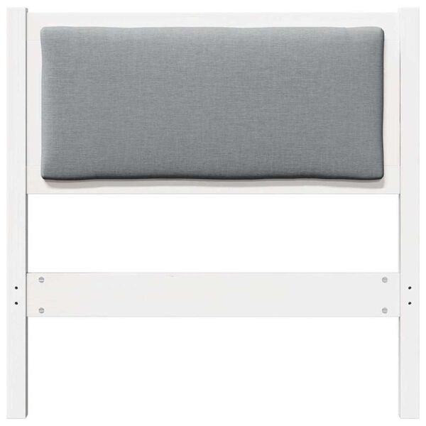 vidaXL Huvudgavel &Ouml;vrigt Vit 80 cm Massiv furu