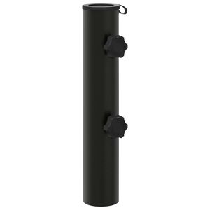 vidaXL Parasollbasr&ouml;r 0.6 kg Svart J&auml;rn for 40-50 mm Pole