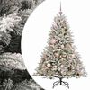 vidaXL Konstgjord julgran med julkulor 120 cm 150 LED-lampor Varmvit
