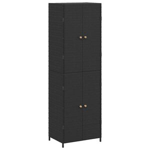 vidaXL Tr&auml;dg&aring;rdssk&aring;p svart 59x40x180 cm konstrotting