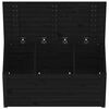 vidaXL Dynbox svart 101x50,5x46,5 cm massiv furu