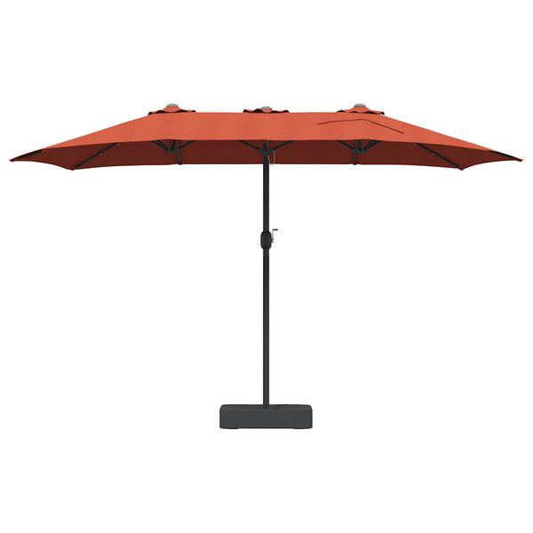 vidaXL Trädgårdsparasol Terracotta 385 x 209 x 244 cm tyg
