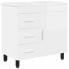 vidaXL Badrums vaskenhet Vit h&ouml;gglans 60 x 35 x 60 cm Konstruerat tr&auml;