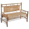vidaXL Tr&auml;dg&aring;rdsb&auml;nk 120 cm bambu