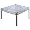 vidaXL Gazebo &ouml;verdrag ers&auml;ttning 300 x 300 x 26 cm Transparent PVC