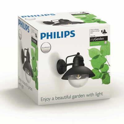 Philips myGarden Vägglampa Hoverfly 1x60 W svart 1723730PN