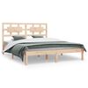 vidaXL S&auml;ngram utan madrass 150x200 cm massiv furu