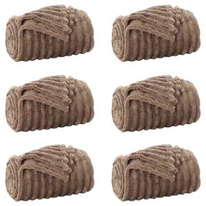 vidaXL Filtar 6 st Kamel 240 x 220 cm 8.24 kg Fleece