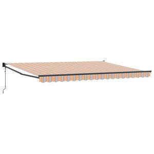 vidaXL Utf&auml;llbar markis Flerf&auml;rgsdesign 450 &times; 300 cm