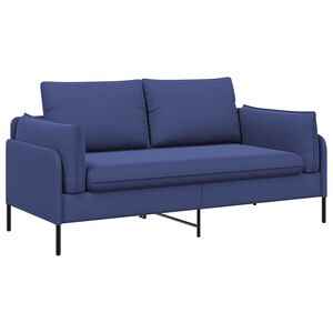 vidaXL 2-sits soffa 2-sits Polisbl&aring; 188 x 81 x 89 cm Sammet