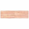 vidaXL Bordsskiva ljusbrun 180x50x(2-6) cm massivt tr&auml; levande kant