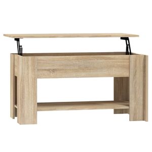 vidaXL Soffbord sonoma-ek 101x49x52 cm konstruerat tr&auml;