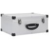 vidaXL CD-v&auml;ska f&ouml;r 60 cd-skivor aluminium ABS silver