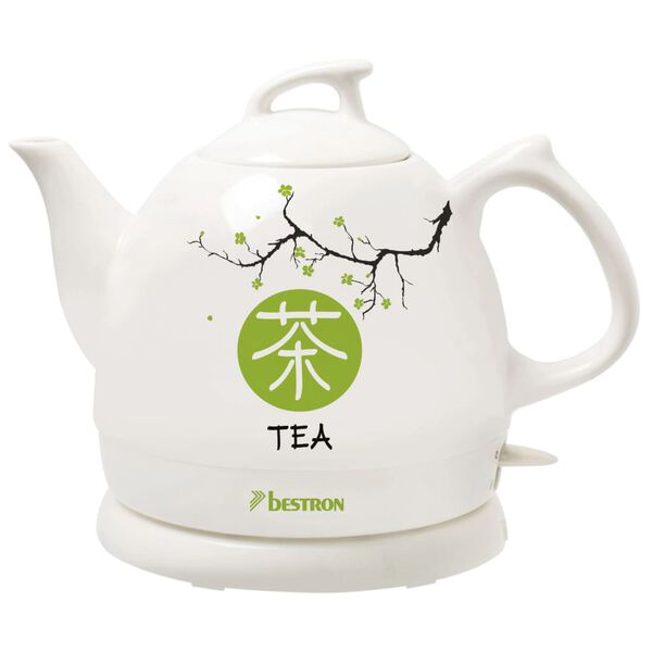 Bestron Keramisk vattenkokare Asia Lounge DTP800A 0,8 L vit te