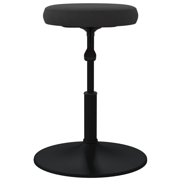 vidaXL Massagepall sammet svart