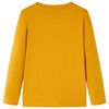 T-shirt med långa ärmar för barn ockra 92