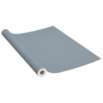 vidaXL Dekorplast grå 500x90 cm PVC