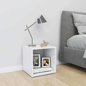 vidaXL Tv-b&auml;nk vit 37x35x37 cm konstruerat tr&auml;