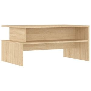vidaXL Soffbord sonoma-ek 90x55x42,5 cm konstruerat tr&auml;