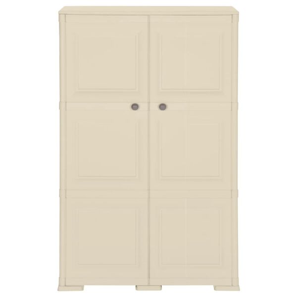 vidaXL Plastsk&aring;p 79x43x125 cm tr&auml;imitation kaninvit