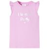 T-shirt med volang&auml;rmar f&ouml;r barn lila 104