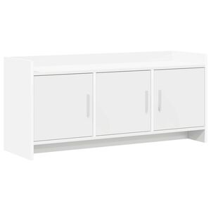 vidaXL TV-sk&aring;p 102 x 33 x 47 cm Vit Konstruerat tr&auml;