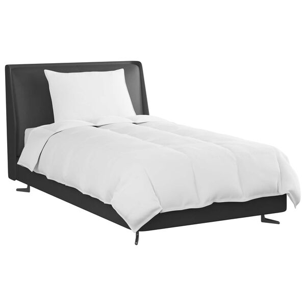 vidaXL Vinter T&auml;cke med kudde 2 pcs Vit Dunfj&auml;der