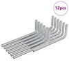 vidaXL Sexkantnyckel 12 pcs Silver 32 x 86 mm St&aring;l