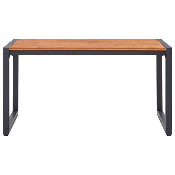 vidaXL Matgrupp f&ouml;r tr&auml;dg&aring;rden 5 delar svart