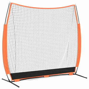 vidaXL Basebolln&auml;t f&ouml;r tr&auml;ning Svart 250 x 106,5 x 210 cm Polyester