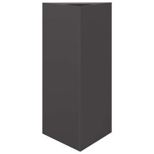 vidaXL Odlingsl&aring;da svart triangul&auml;r 40x34,5x75 cm st&aring;l