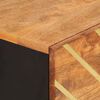vidaXL Sk&auml;nk brun och svart 40x33,5x110 cm massivt mangotr&auml;
