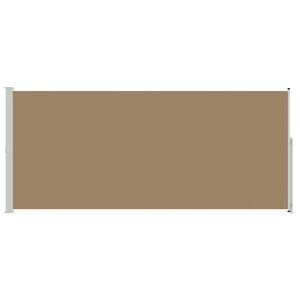 vidaXL Utf&auml;llbar sidomarkis Taupe 300 x 220 cm Polyester