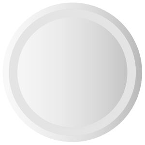 vidaXL LED Badrumsspegel med spegel Transparent &Oslash; 40 cm h&auml;rdat glas