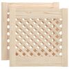 vidaXL Sk&aring;pluckor gallerdesign 2 st 39,5x39,5 cm massiv furu