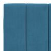 vidaXL Bed Frame with LED without Mattress "Hanko" Blue 100x200 cm Velvet