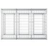 vidaXL Gabion upph&ouml;jd s&auml;ng Silver 150 x 100 x 60 cm Galvaniserat St&aring;l